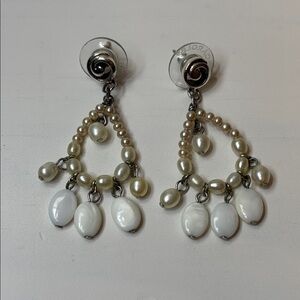Indie Boho Pearl Drop Earrings